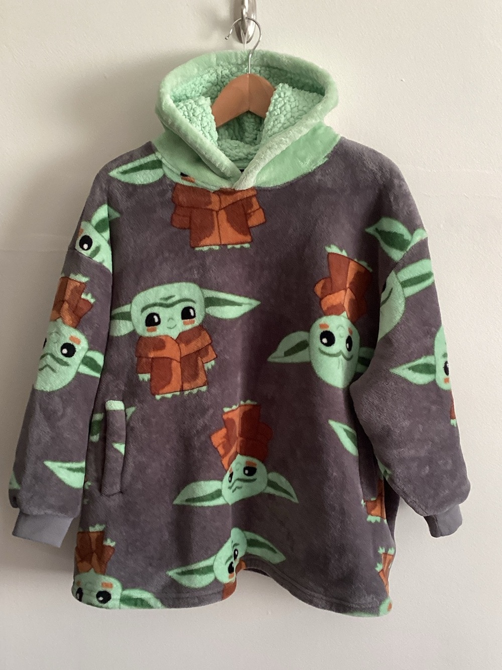 😴 Star Wars Kids Baby Yoda Plush Hooded